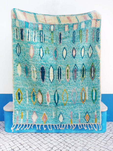 blue diamonds - 195 x 153 cm - Äventyr