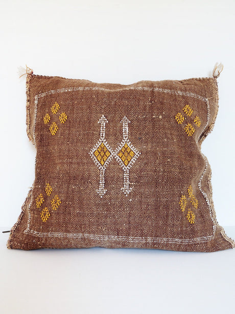 Cactus silk pillow - brown - 1 - Äventyr