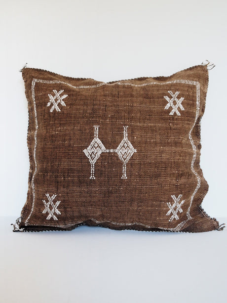 Cactus silk pillow - brown - 3 - Äventyr