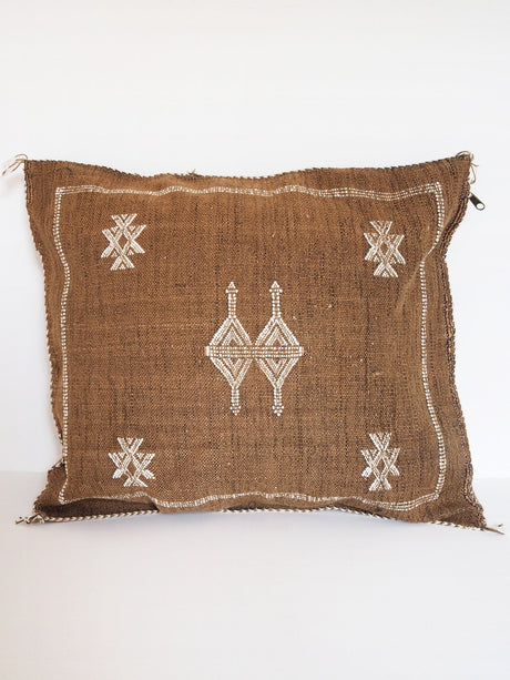 Cactus silk pillow - brown - Äventyr