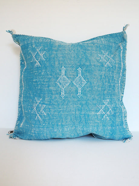 Cactus silk pillow - light blue - Äventyr