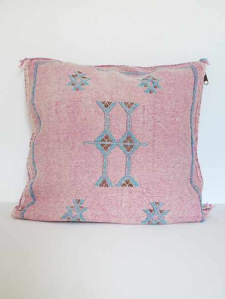 Cactus silk pillow - light pink - 1 - Äventyr