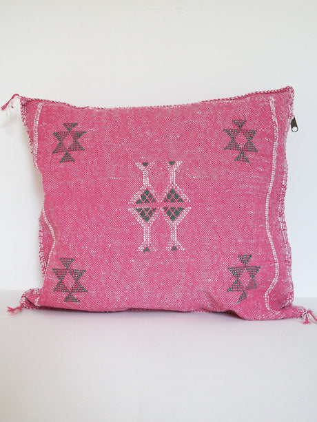 Cactus silk pillow - pink - 3 - Äventyr