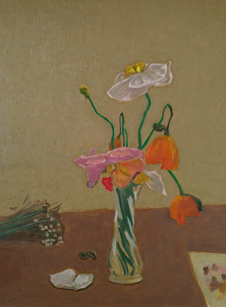Poppies from Dorly, 40x30cm, Oil on Poplar Plywood - Äventyr